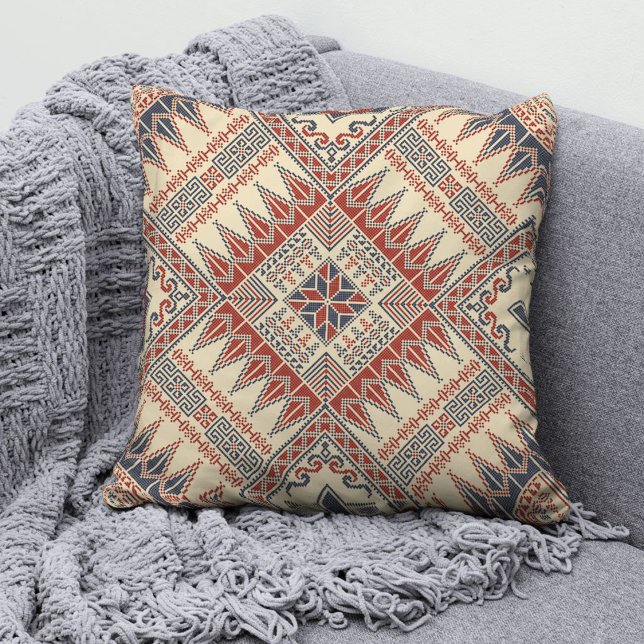 Palästinensischer Tatreez-Maschenwirbelkissen 12 Kissen (Von Creator hochgeladen)