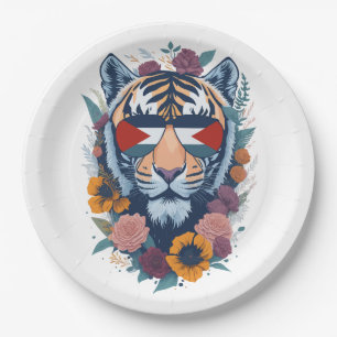 Palästinensischer Tiger - Palästina-FLAG - Geschen Pappteller