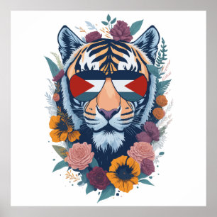 Palästinensischer Tiger - Palästina-FLAG Poster