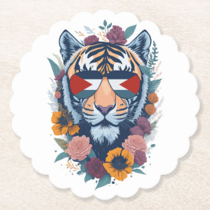 Palästinensischer Tiger - Palästina-Flagge  Untersetzer