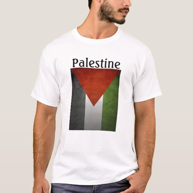 Palästinensischer vertikaler Flaggen-T - Shirt (Vorderseite)