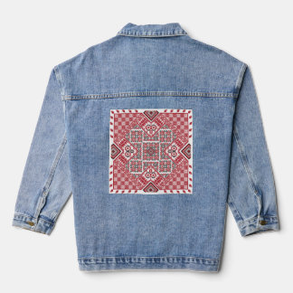 Palästinensisches Stickereimuster 2 Jeansjacke