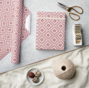 Palästinensisches Stickereimuster-Wrap-Papier Geschenkpapier