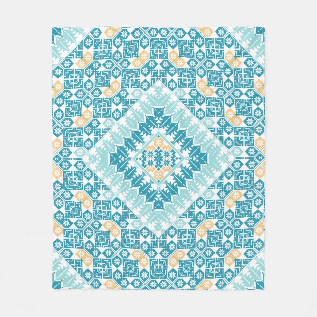 palästinensisches Stickmuster Fleecedecke (Vorderseite)