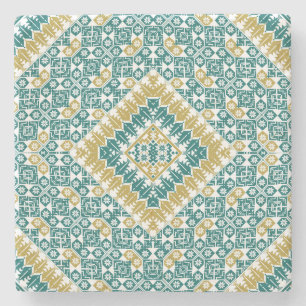 palästinensisches Stickmuster Steinuntersetzer