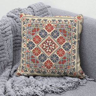 Palästinensisches Tatreez-Maschenwirbelkissen 7 Kissen