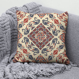 Palästinensisches Tatreez-Maschenwirbelkissen 9 Kissen