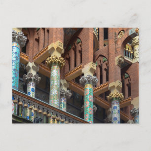 Palau de la Musica Architektur Postcard Postkarte