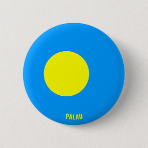 Palau Flag Charming Patriotic Button