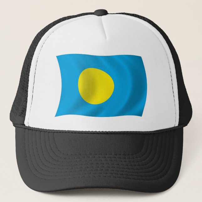 Palau Flag Hat Truckerkappe (Vorderseite)