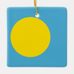 Palau Flag Keramikornament