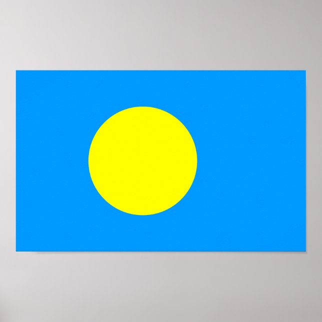 Palau Flag Poster (Vorne)