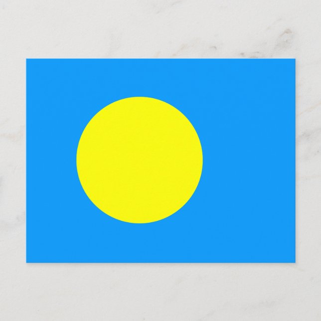 Palau Flag Postkarte (Vorderseite)