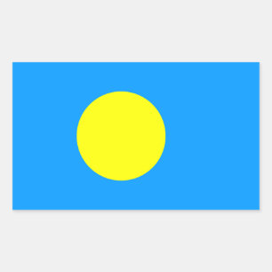 Palau Flag Rechteckiger Aufkleber