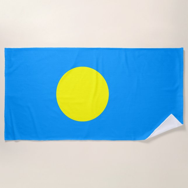 Palau Flag Strandtuch (Vorderseite)