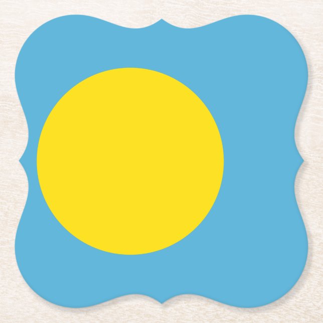 Palau Flag Untersetzer (Vorderseite)