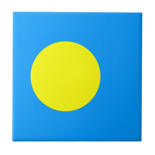 Palau-Flagge Fliese