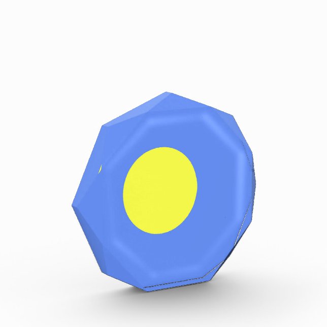 Palau-Flagge Fotoblock (Links)