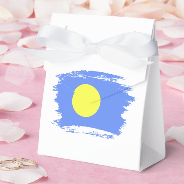 Palau-Flagge Geschenkschachtel (Hochzeit)