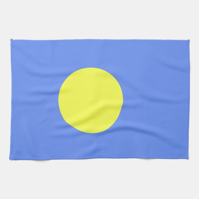 Palau-Flagge Geschirrtuch (Horizontal)