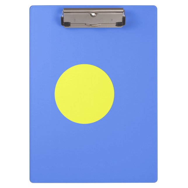 Palau-Flagge Klemmbrett (Vorderseite)