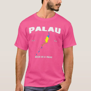 Palau-Flagge, Palau-Karte, Palauische Nationalflag T-Shirt