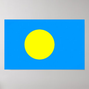 Palau-Flagge Poster