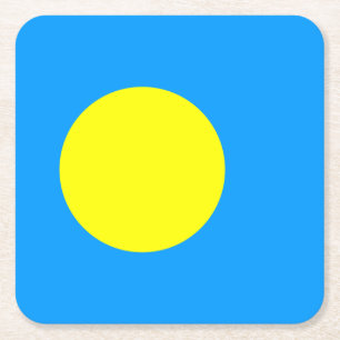 Palau-Flagge Rechteckiger Pappuntersetzer