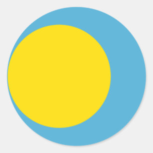 Palau-Flagge Runder Aufkleber