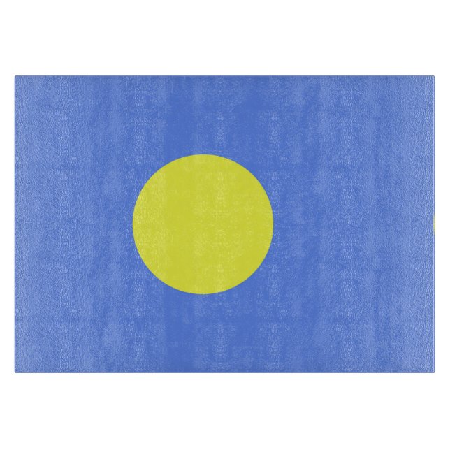 Palau-Flagge Schneidebrett (Vorderseite)
