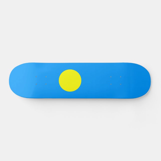 Palau-Flagge Skateboard (Horizontal)