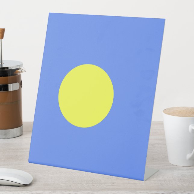 Palau-Flagge Sockelschild (In Situ)