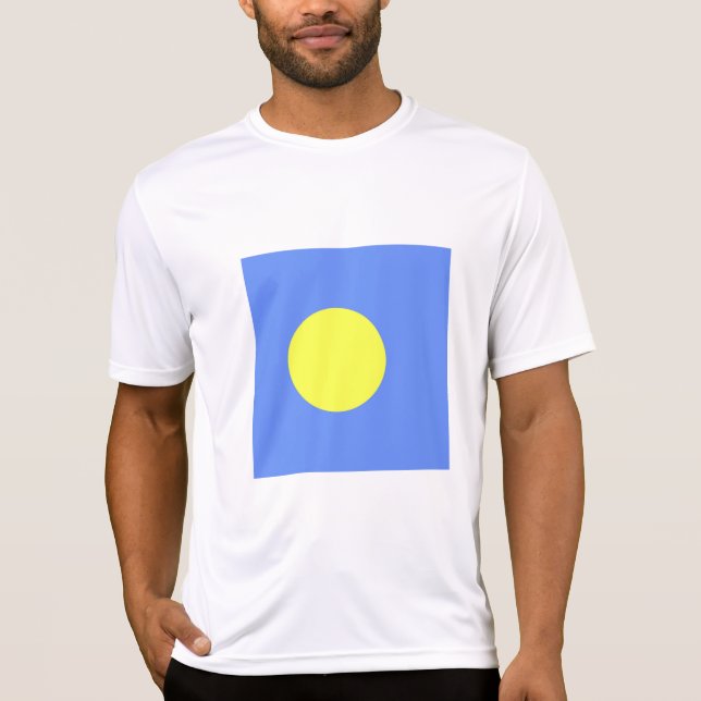 Palau-Flagge T-Shirt (Vorderseite)