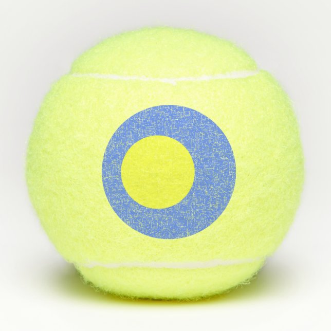 Palau-Flagge Tennisbälle (Vorderseite)
