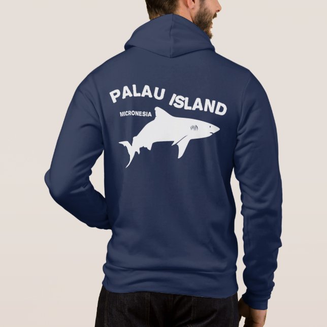 Palau Island Scuba Diving with Sharks Hoodie (Rückseite)