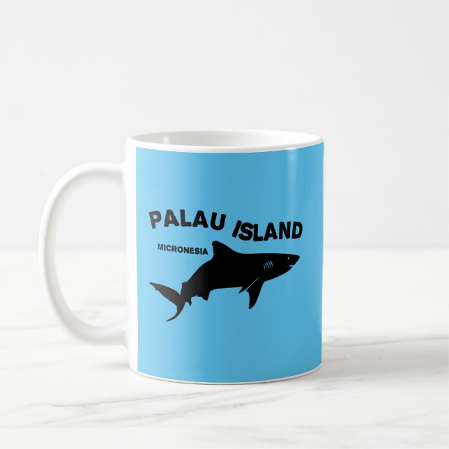 Palau Island Scuba Diving with Sharks Kaffeetasse (Links)