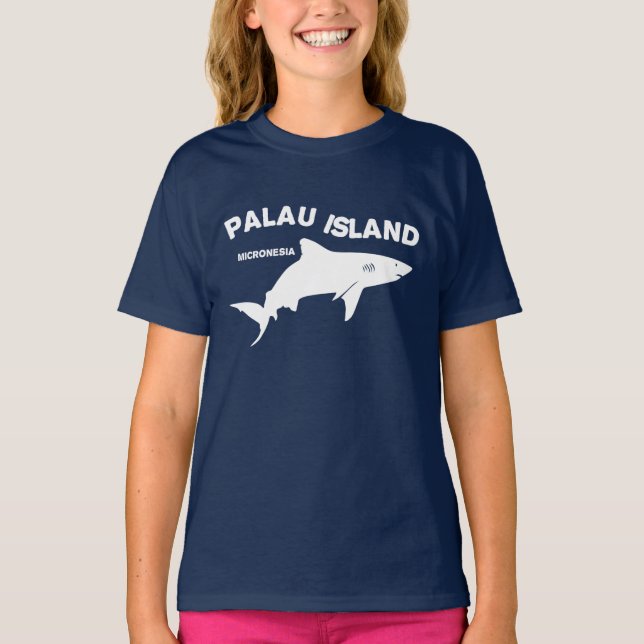 Palau Island Scuba Diving with Sharks T-Shirt (Vorderseite)