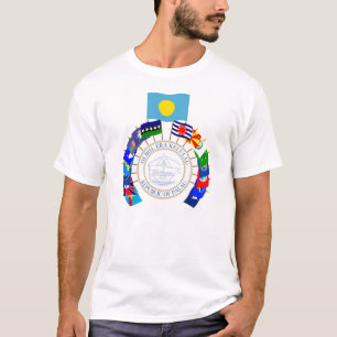 Palau kennzeichnet Pinwheel T-Shirt