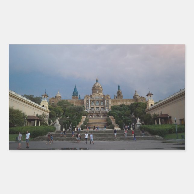 Palau Nacional, Sticker in Barcelona (Vorderseite)