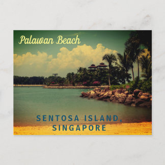 Palawan Beach, SENTOSA ISLAND SINGAPORE Postkarte