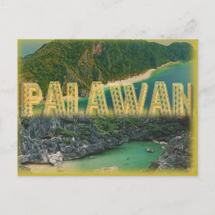 Palawan "die beste Insel in der Welt " Postkarte