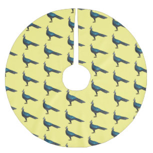 Palawan Pfauenpheasant Cartoon Polyester Weihnachtsbaumdecke