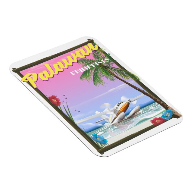 Palawan Philippinen Flugposter Magnet (Rechte Seite)