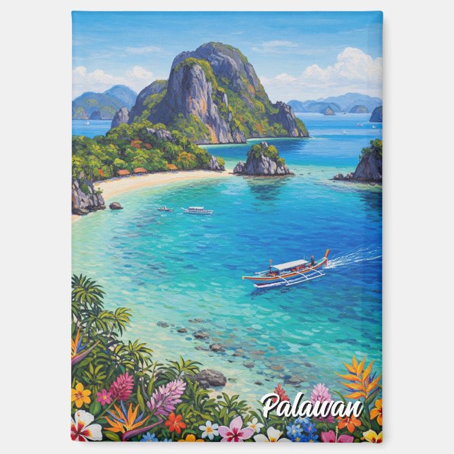 Palawan Philippinen Reise Magnet (Vorderseite)