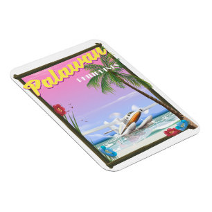 Palawan Philippines Flugplakat Magnet