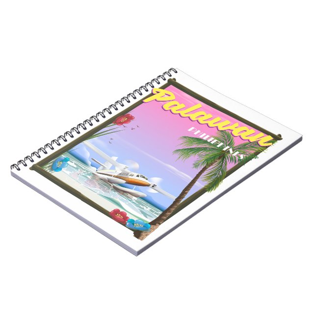 Palawan Philippines Flugplakat Notizblock (Linke Seite)