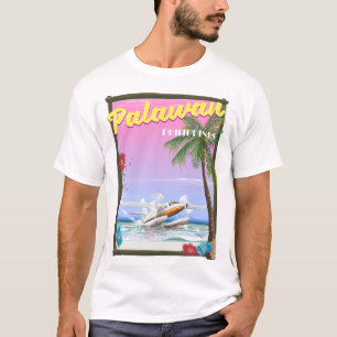 Palawan Philippines Flugplakat T-Shirt