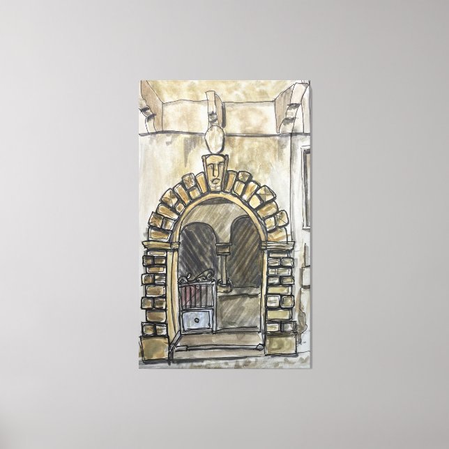 Palazzo Barberi, Montauro, Italy Leinwanddruck (Vorderseite)