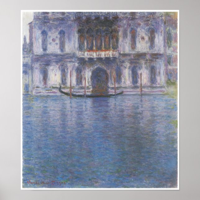 Palazzo Contarini, Venedig, Claude Monet Poster (Vorne)