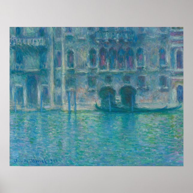 Palazzo da Mula, Venedig (1908) von Claude Monet Poster (Vorne)
